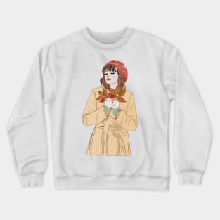 Fall girl (3) Crewneck Sweatshirt